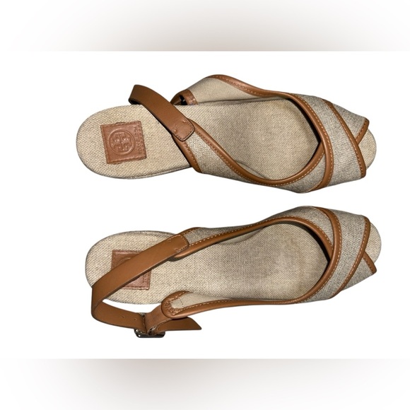 Tory Burch Majorca Platform Slingback Wedge Sandals - Size 39 - Picture 5 of 9